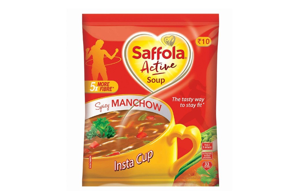 Saffola Active Spicy Manchow Soup    Pack  12 grams